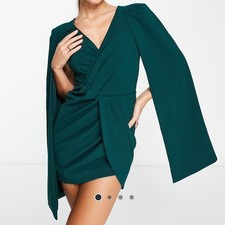 Lavish Alice Cape Sleeve Dress