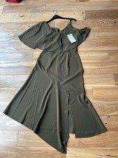 Lavish Alice Dress Khaki Size