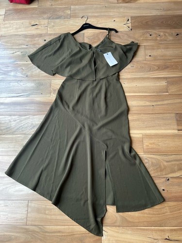 Lavish alice dress khaki - khaki, size