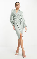 Lavish Alice Womens Satin Wrap